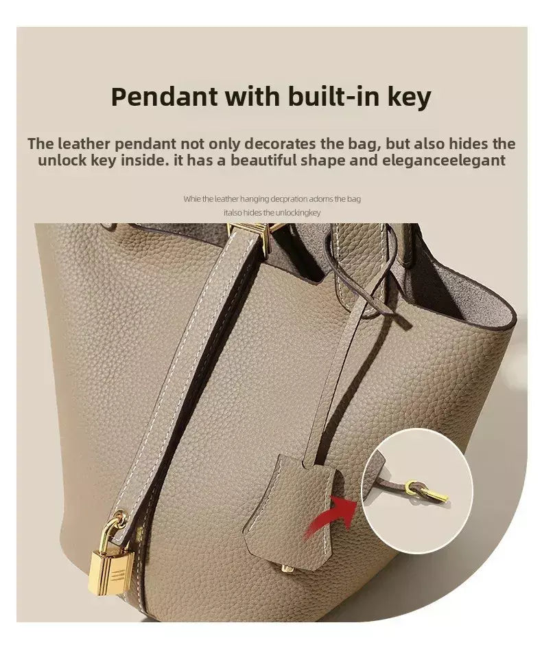 Signature Mayfair - Genuine Leather Bucket Bag