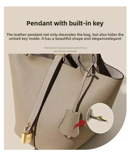 Signature Mayfair - Genuine Leather Bucket Bag