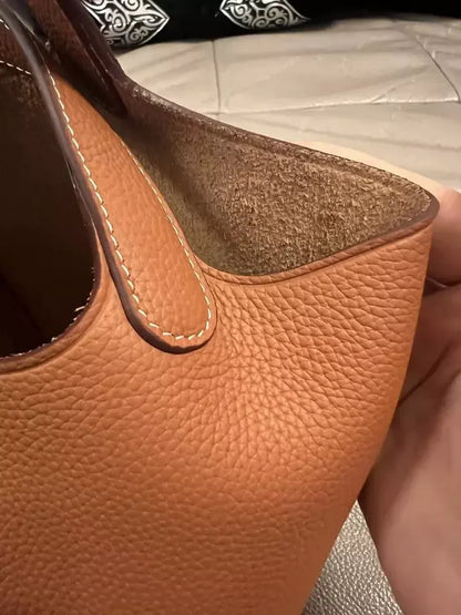 Signature Mayfair - Genuine Leather Bucket Bag