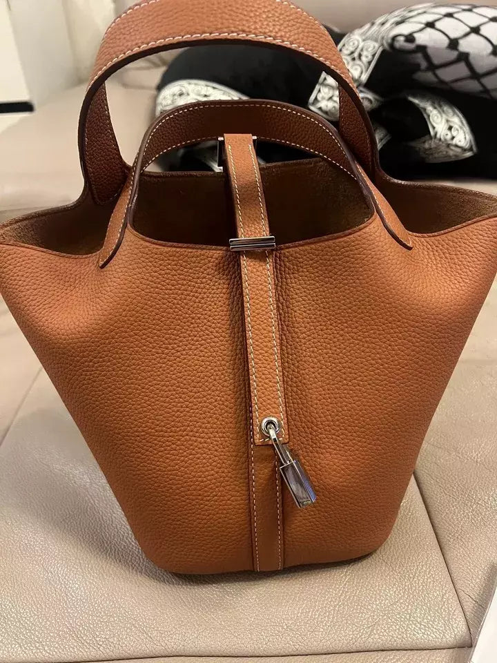 Signature Mayfair - Genuine Leather Bucket Bag