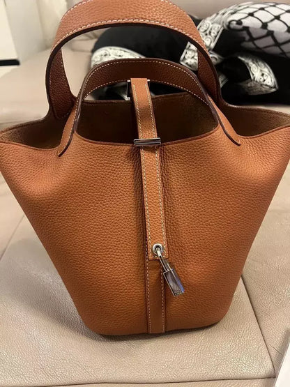 Signature Mayfair - Genuine Leather Bucket Bag