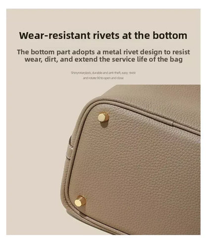 Signature Mayfair - Genuine Leather Bucket Bag