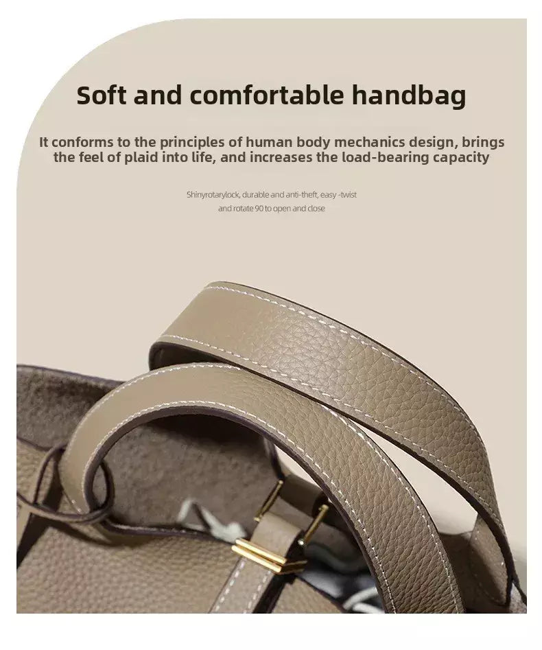 Signature Mayfair - Genuine Leather Bucket Bag