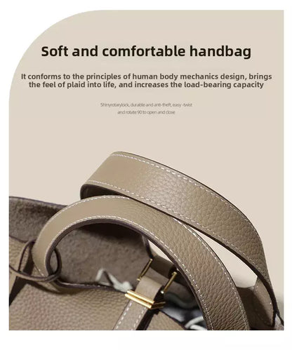 Signature Mayfair - Genuine Leather Bucket Bag