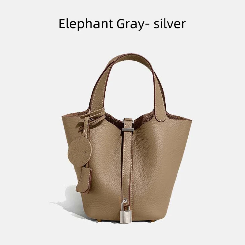 Signature Mayfair - Genuine Leather Bucket Bag