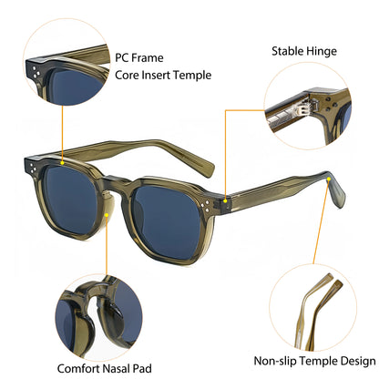 Slim Square Sunglasses