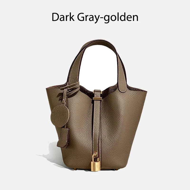 Signature Mayfair - Genuine Leather Bucket Bag