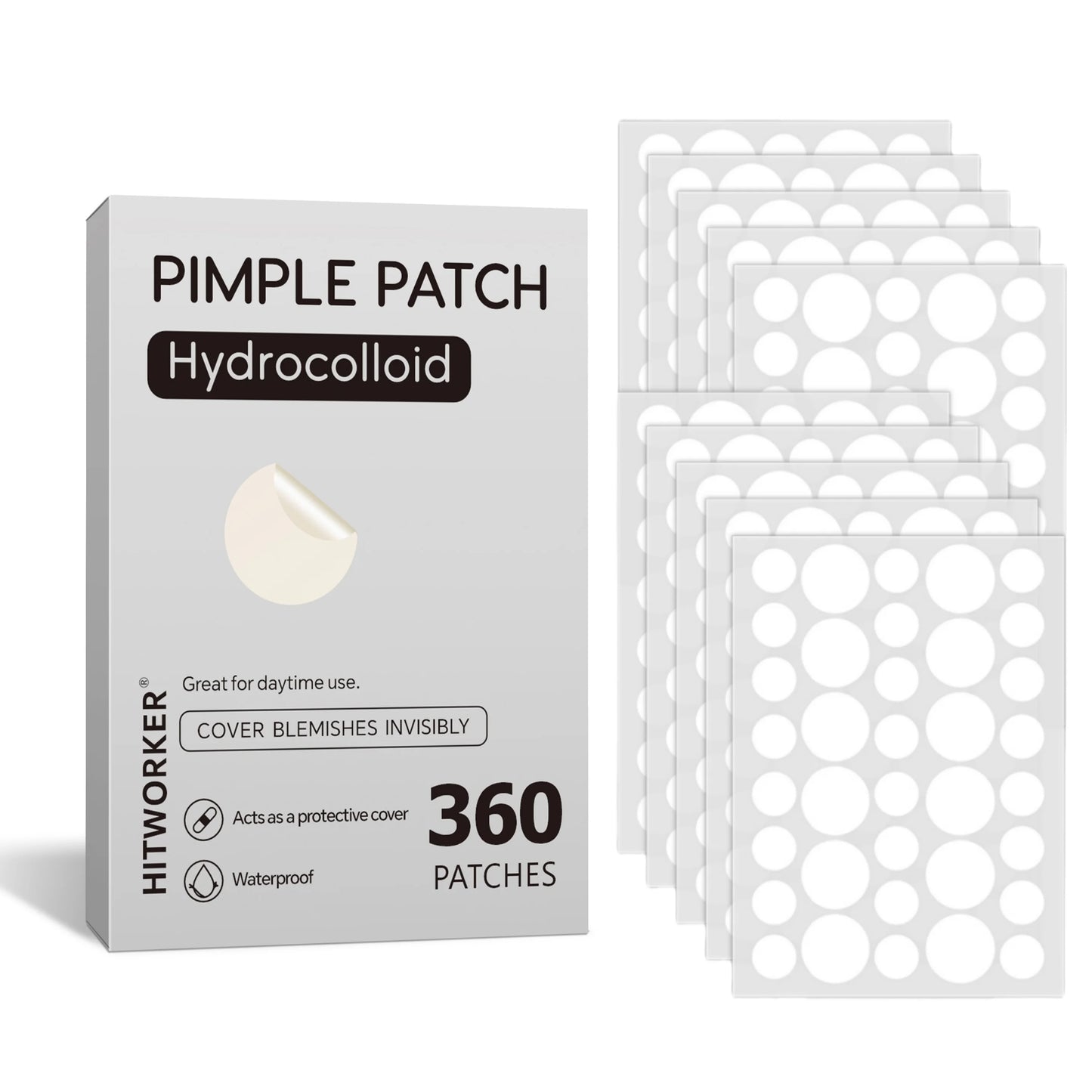Invisible Hydrocolloid Acne Healing Patches