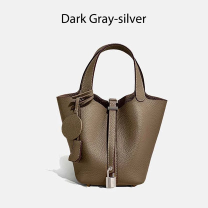 Signature Mayfair - Genuine Leather Bucket Bag