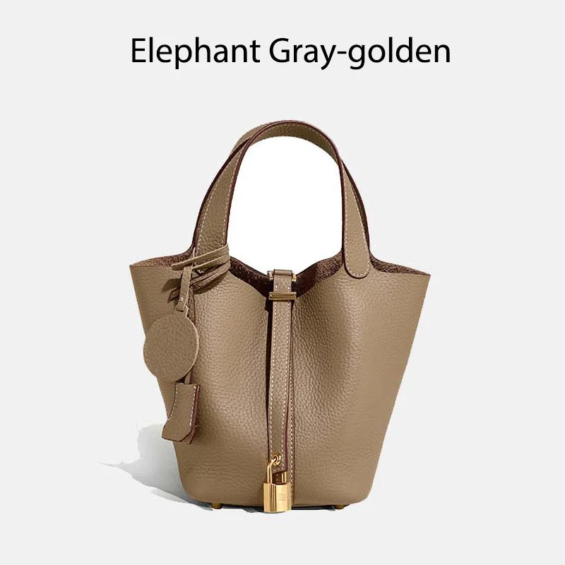 Signature Mayfair - Genuine Leather Bucket Bag